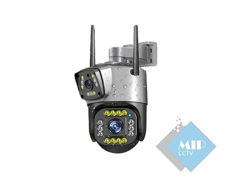 7 دوربین مداربسته مینی اسپیددام دو لنز WIFI - تصویر 1