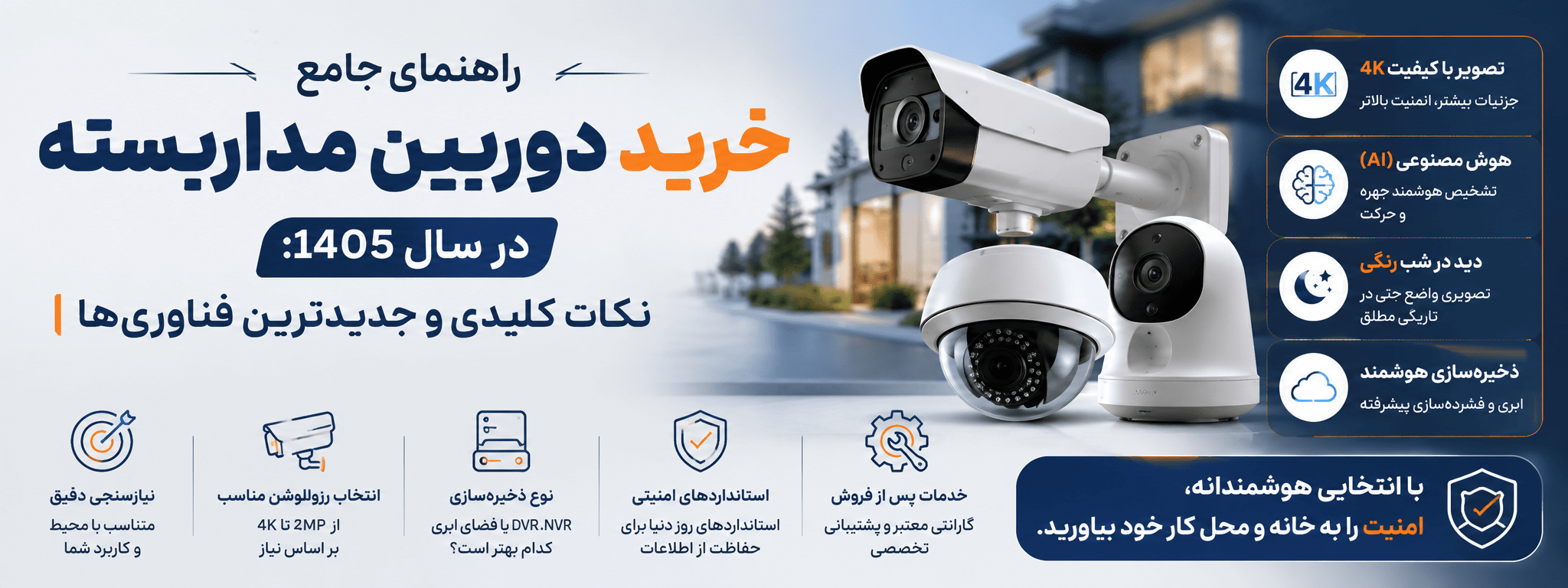 راهنمای خرید دوربین مداربسته